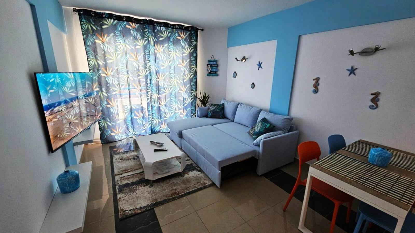 Blue Bay Paradise - Beach Front Apartment With Sea View Playa Paraiso  Exteriör bild