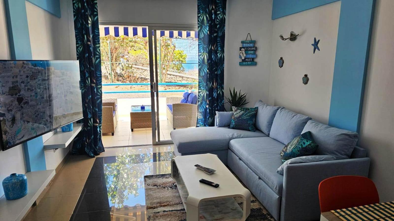 Blue Bay Paradise - Beach Front Apartment With Sea View Playa Paraiso  Exteriör bild